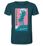 Palmiers et ciel rose Lefkada Grèce - Chemise bio