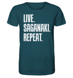 LIVE. SAGANAKI. REPEAT. - Organic Shirt
