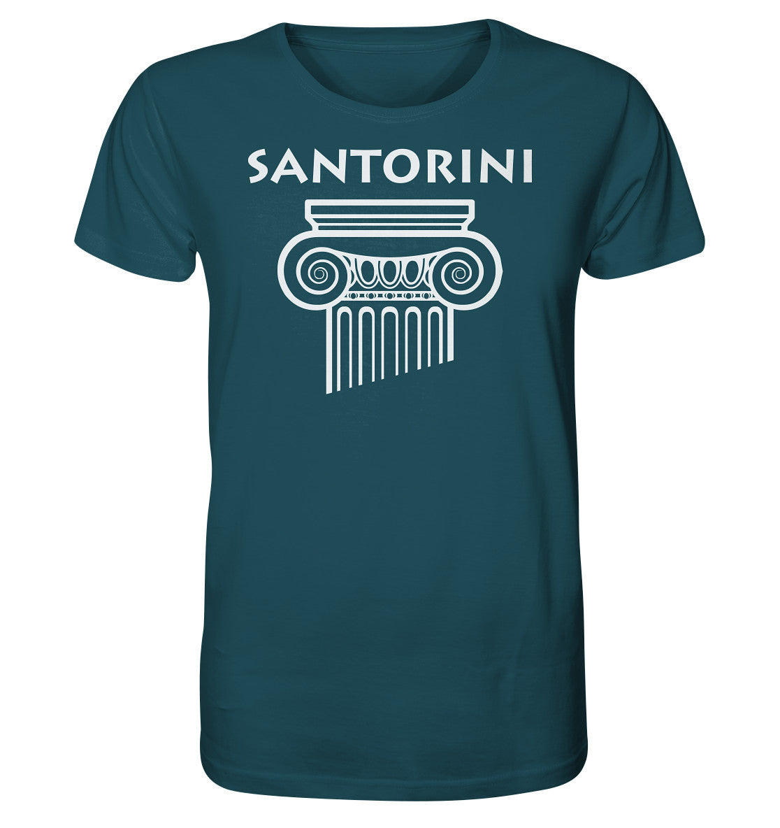 Santorini Griechischer Säulenkopf - Organic Shirt