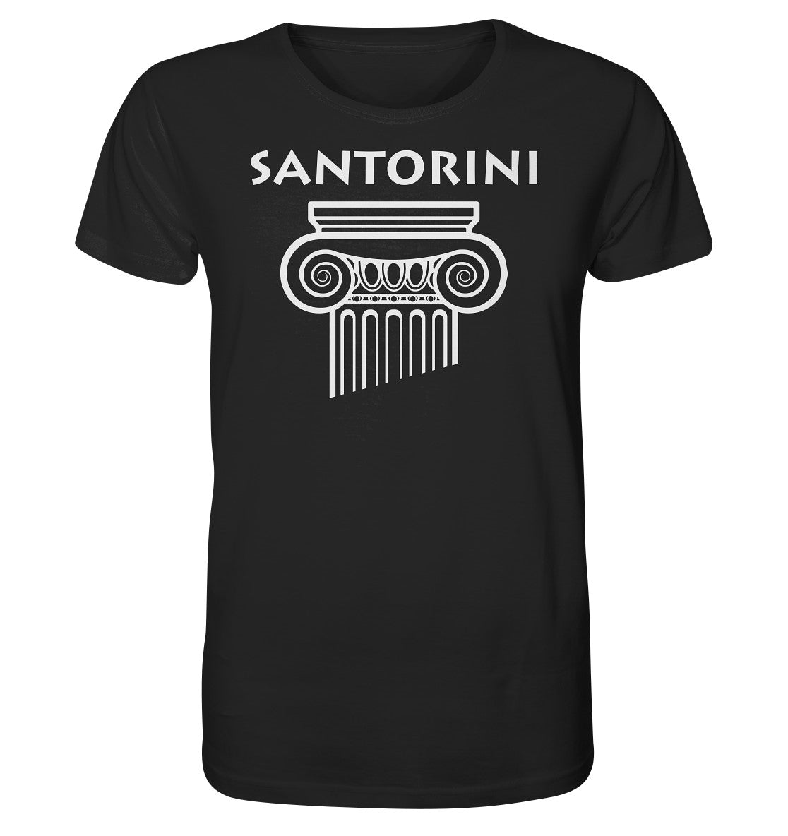Santorini Griechischer Säulenkopf - Organic Shirt