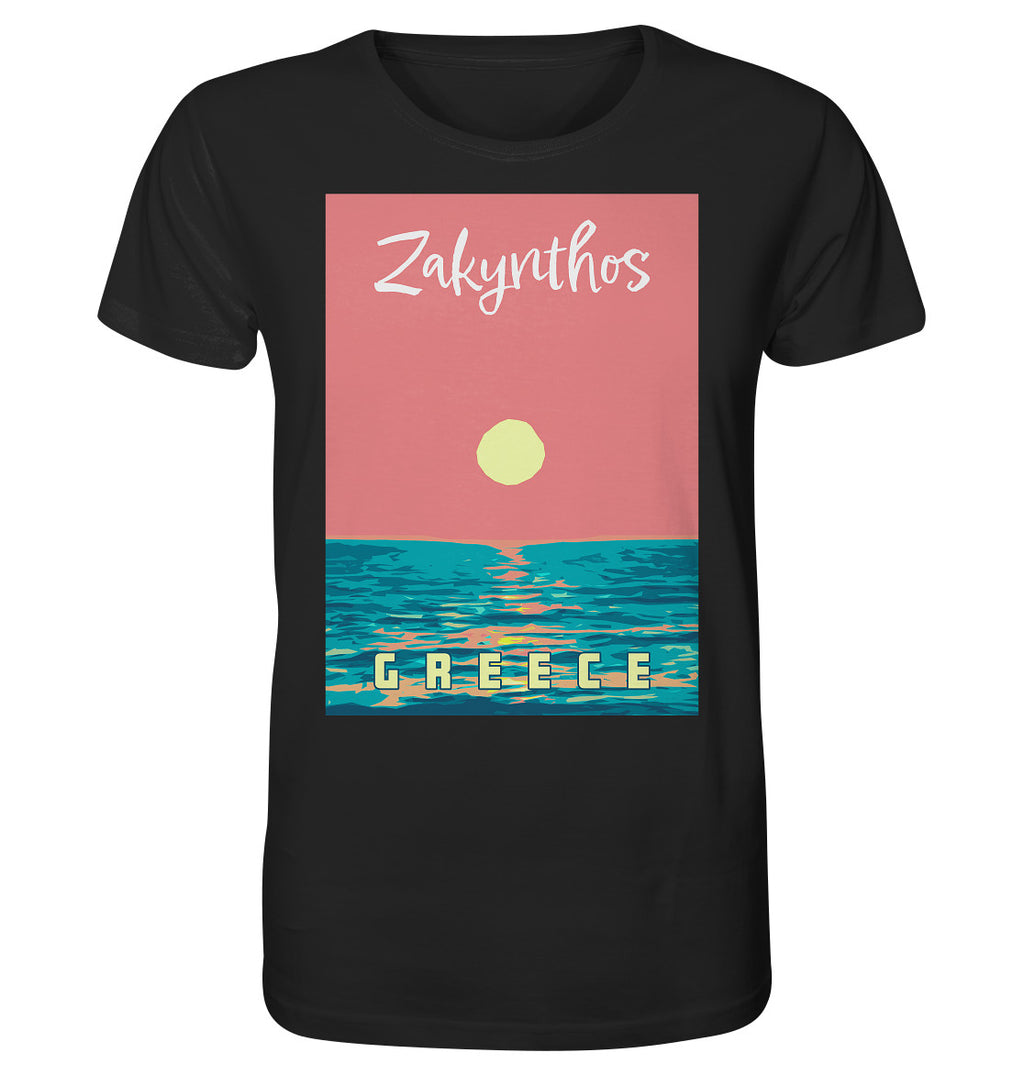 Sunset Ocean Zakynthos Greece - Organic Shirt