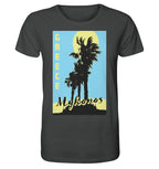 Black palm trees &amp; Yellow sun Mykonos Greece - Organic Shirt