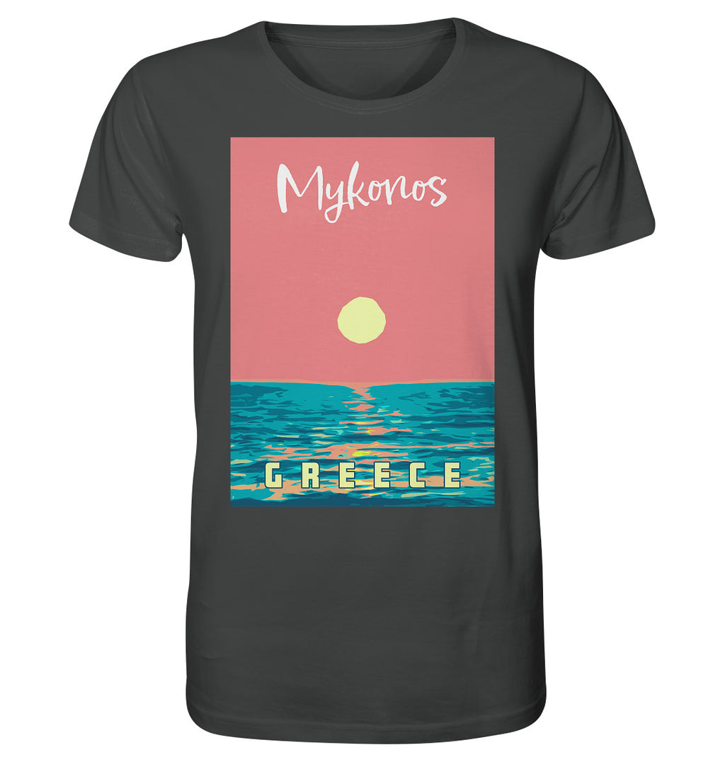 Sunset Ocean Mykonos Greece - Organic Shirt