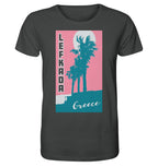 Palmiers et ciel rose Lefkada Grèce - Chemise bio