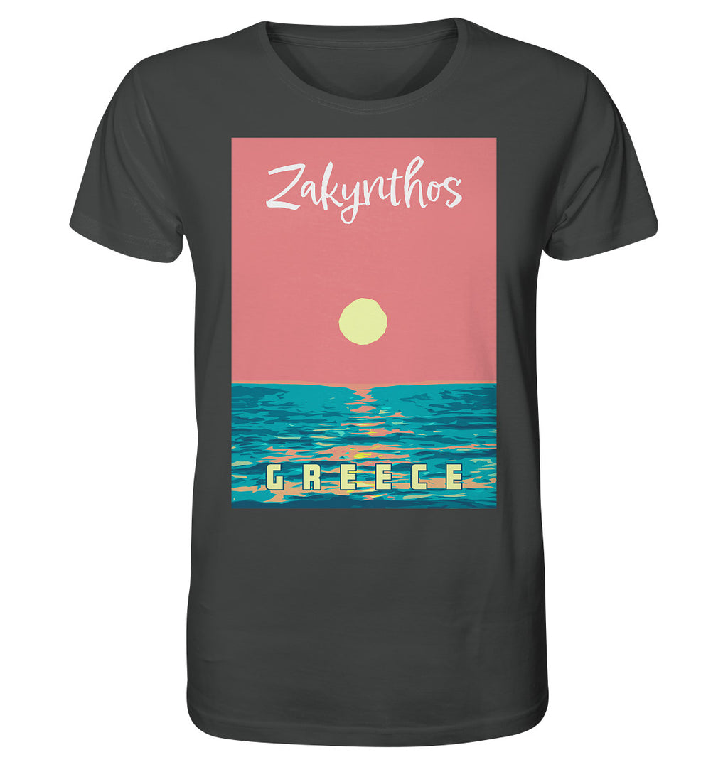 Sunset Ocean Zakynthos Greece - Organic Shirt