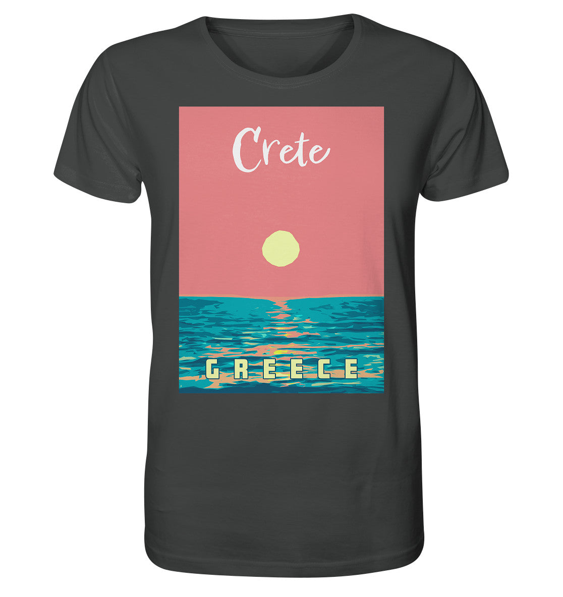 Sunset Ocean Crete Greece - Organic Shirt