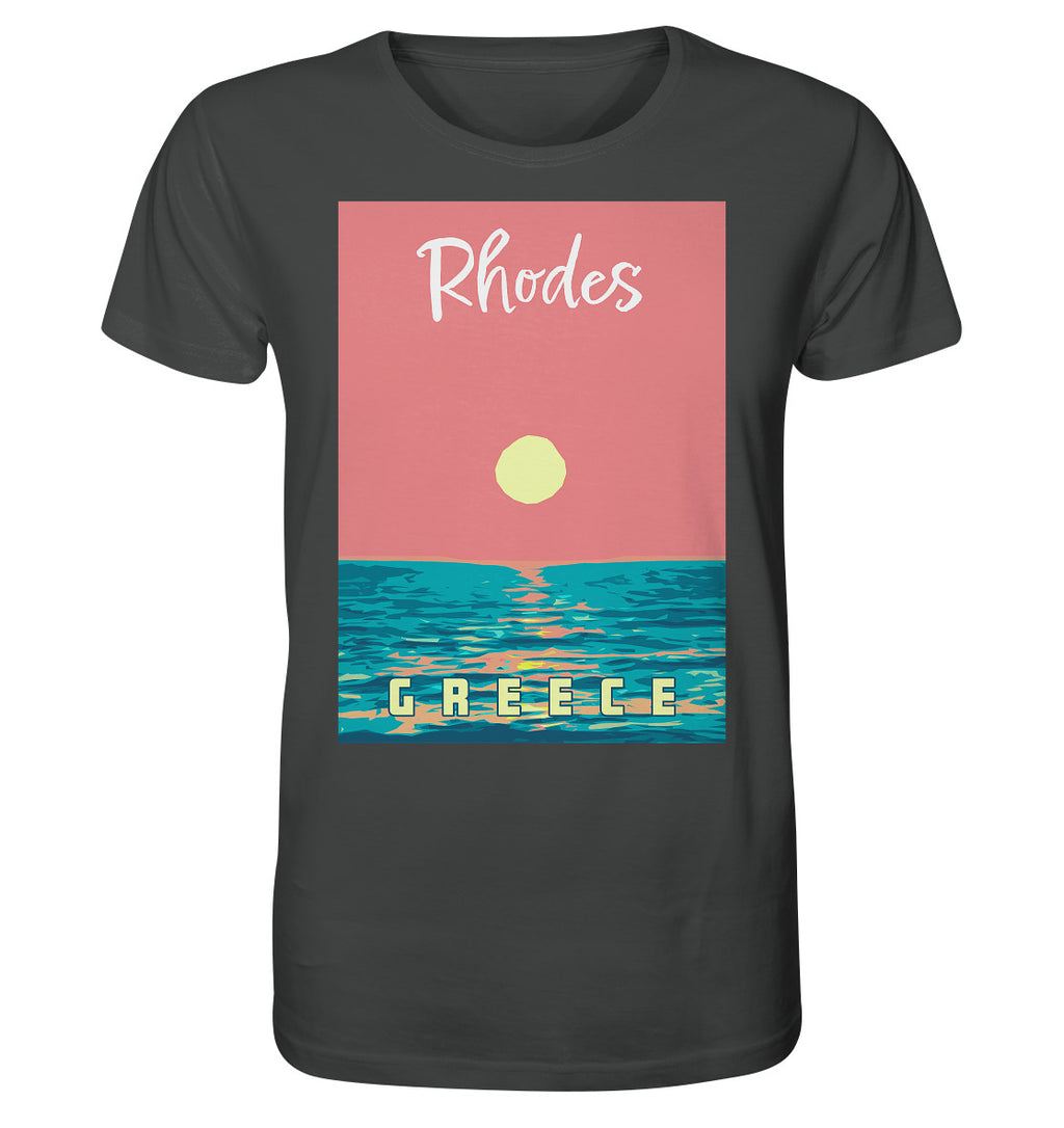 Sunset Ocean Rhodes Greece - Organic Shirt