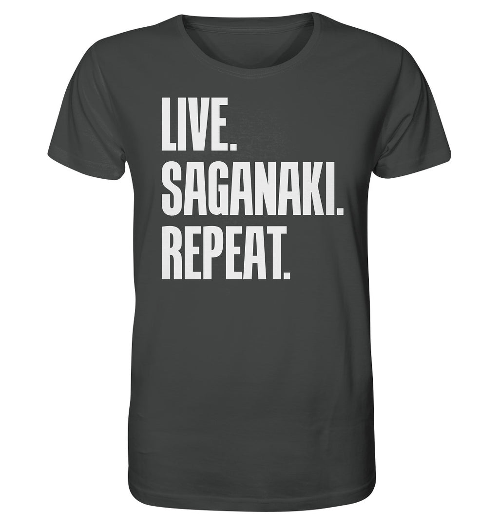 LIVE. SAGANAKI. REPEAT. - Organic Shirt