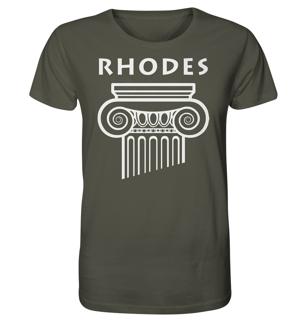 Rhodes Greek Column Head - Organic Shirt