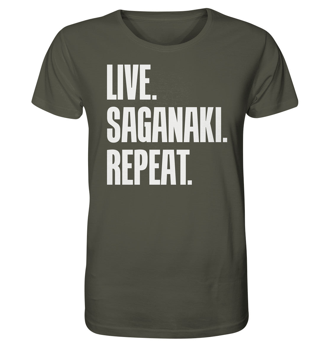 LIVE. SAGANAKI. REPEAT. - Organic Shirt