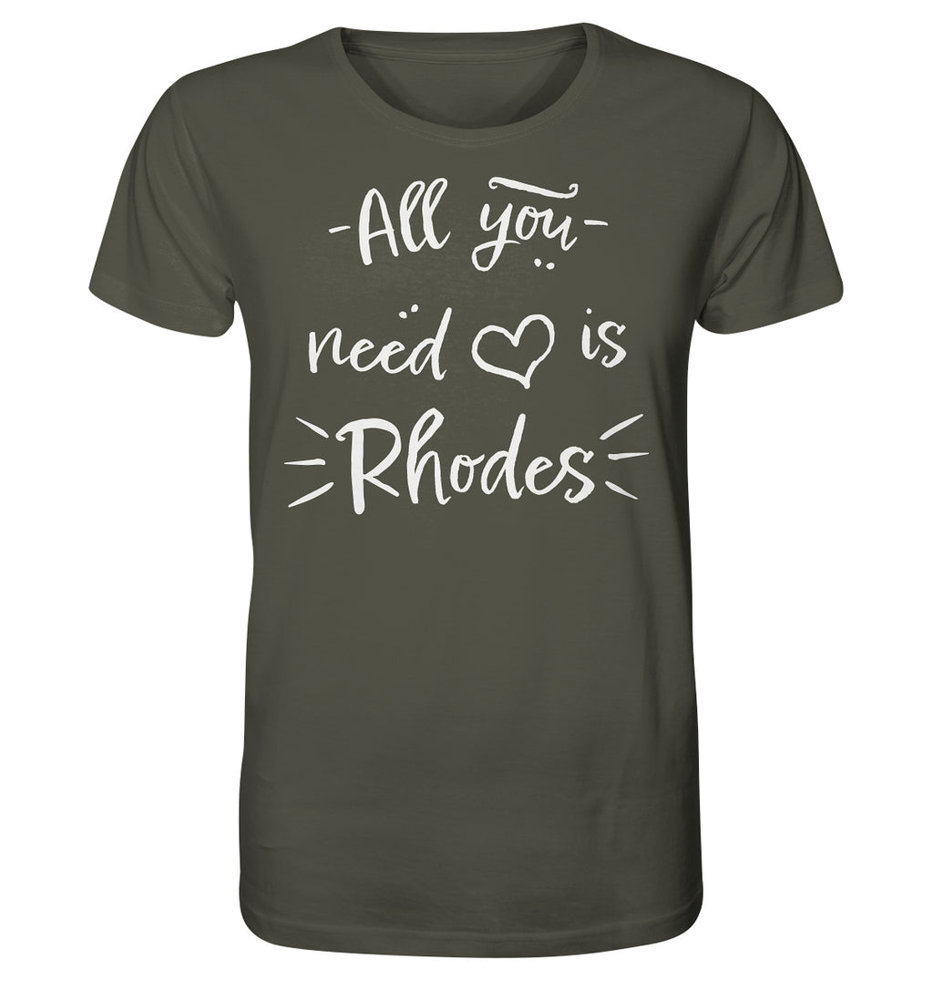 Tout ce dont vous avez besoin est Rhodes - Chemise biologique