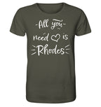 Tout ce dont vous avez besoin est Rhodes - Chemise biologique