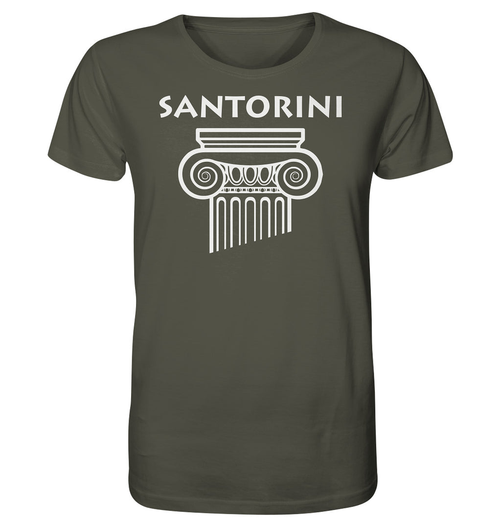 Santorini Griechischer Säulenkopf - Organic Shirt