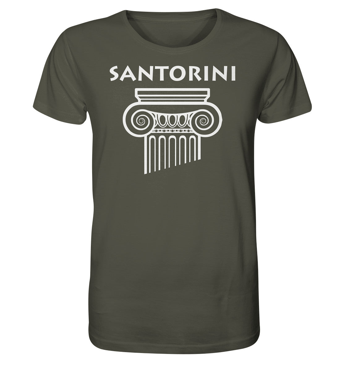 Santorini Griechischer Säulenkopf - Organic Shirt