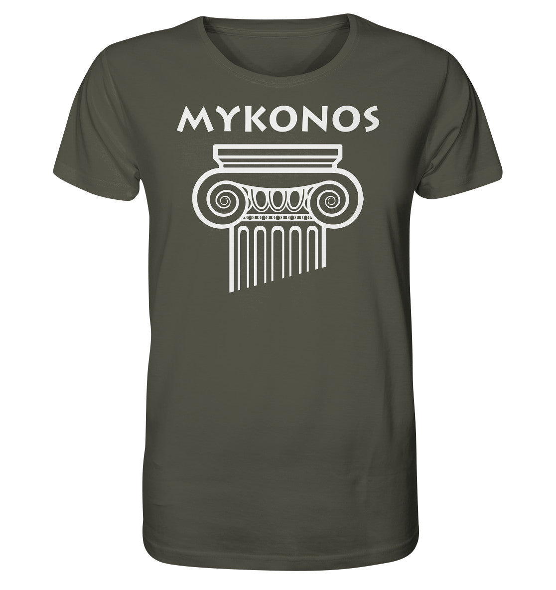 Mykonos Griechischer Säulenkopf - Organic Shirt