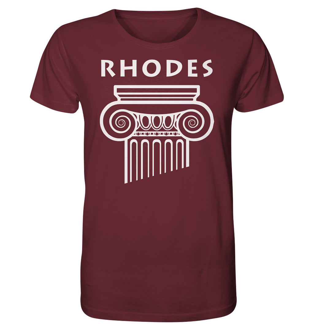 Rhodes Greek Column Head - Organic Shirt