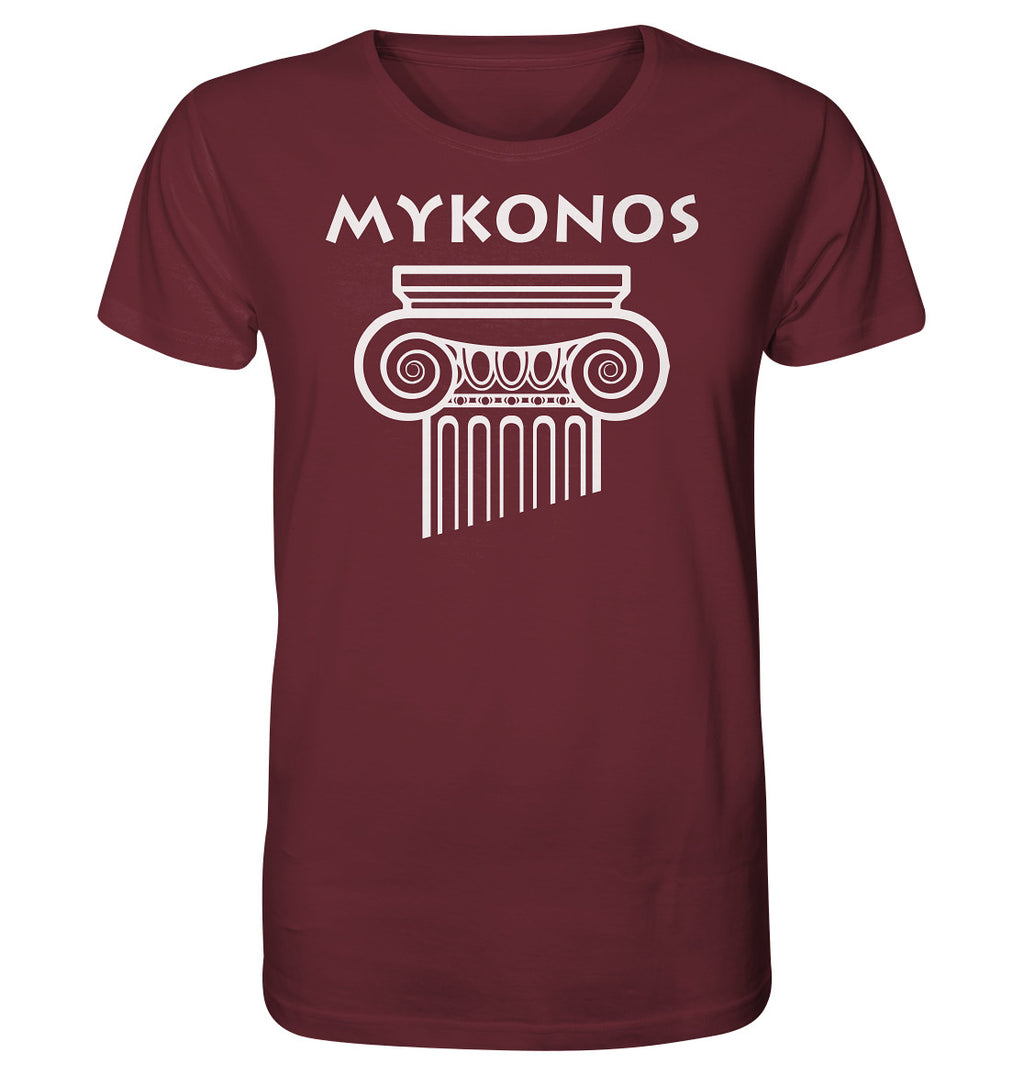 Mykonos Griechischer Säulenkopf - Organic Shirt