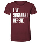 LIVE. SAGANAKI. REPEAT. - Organic Shirt