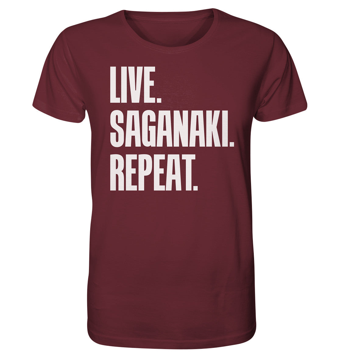 LIVE. SAGANAKI. REPEAT. - Organic Shirt