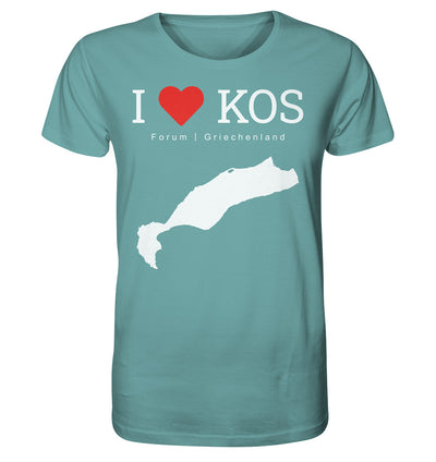 I LOVE KOS - Forum Griechenland White - Organic Shirt