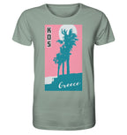 Palm trees & Pink Sky Kos Greece - Organic Shirt