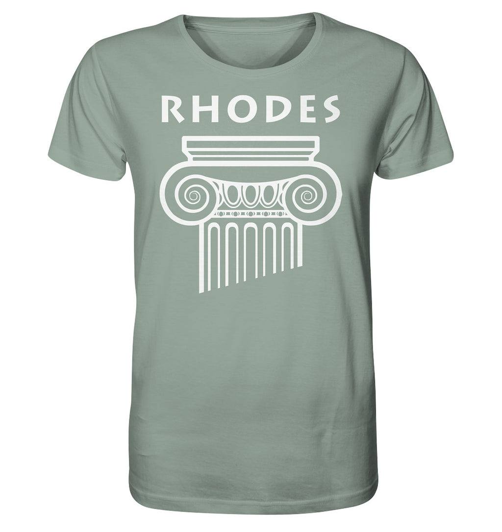 Rhodes Greek Column Head - Organic Shirt