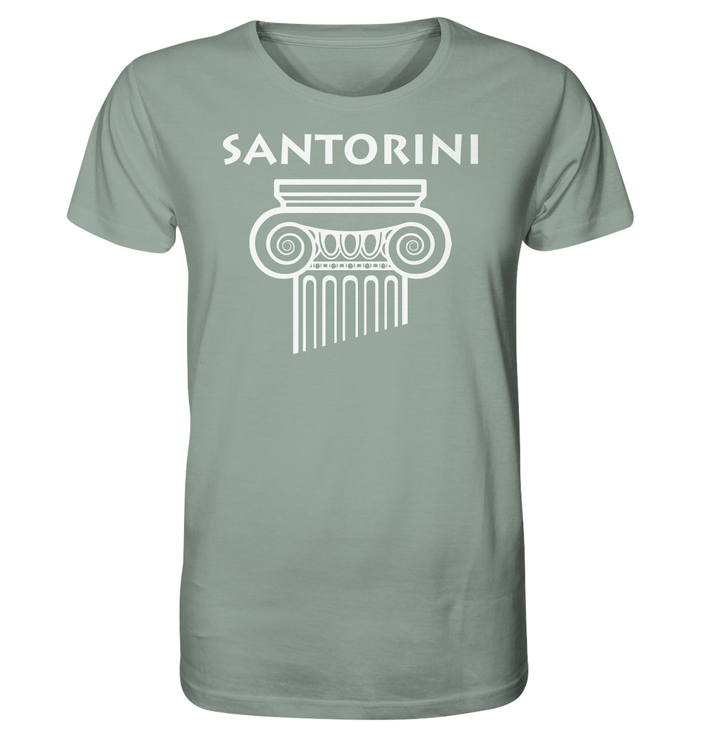 Santorini Griechischer Säulenkopf - Organic Shirt