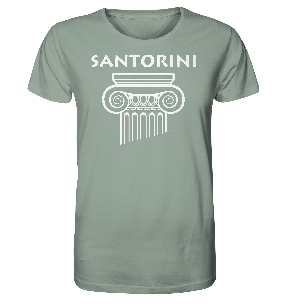 Santorini Griechischer Säulenkopf - Organic Shirt