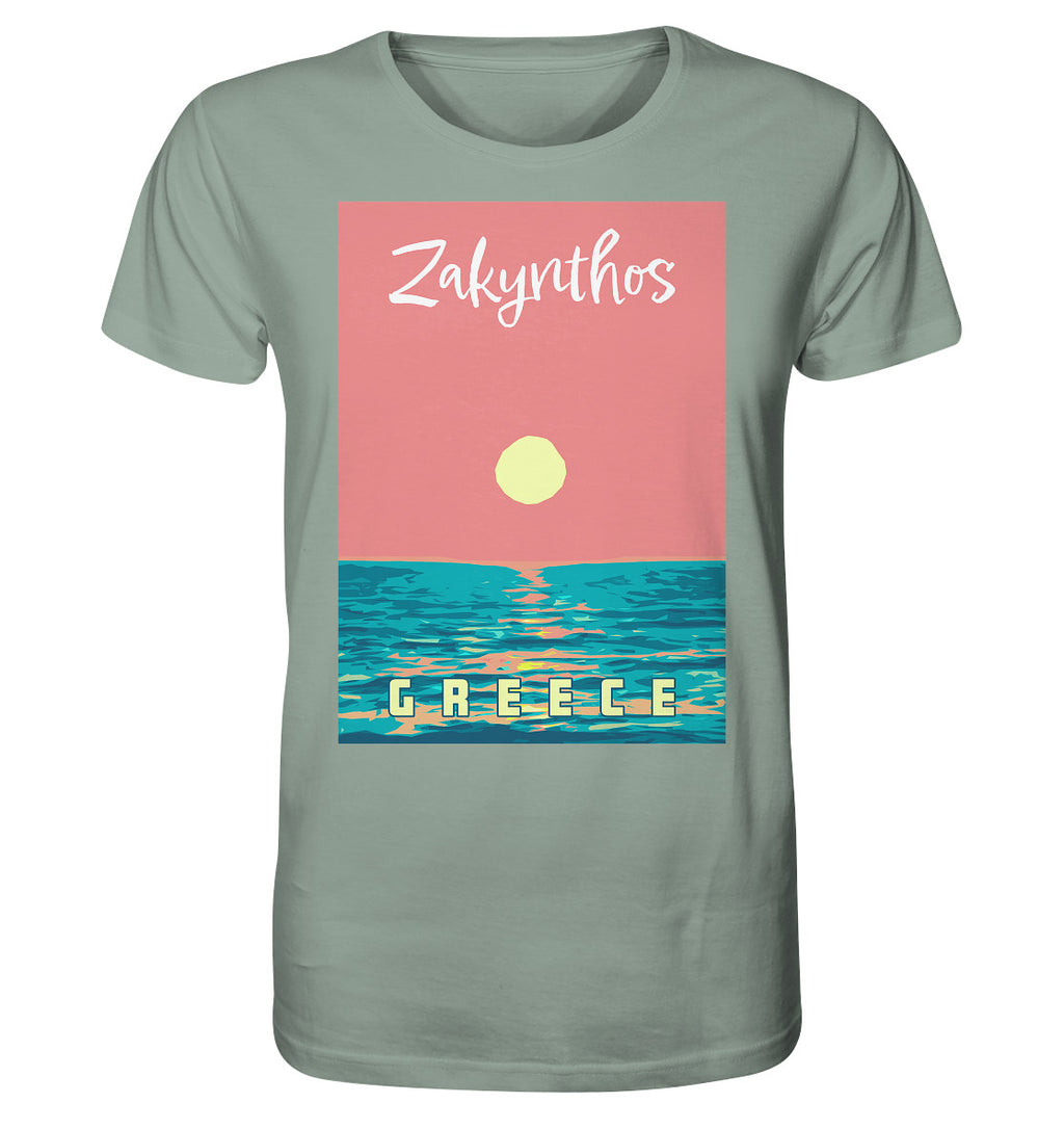 Sunset Ocean Zakynthos Greece - Organic Shirt