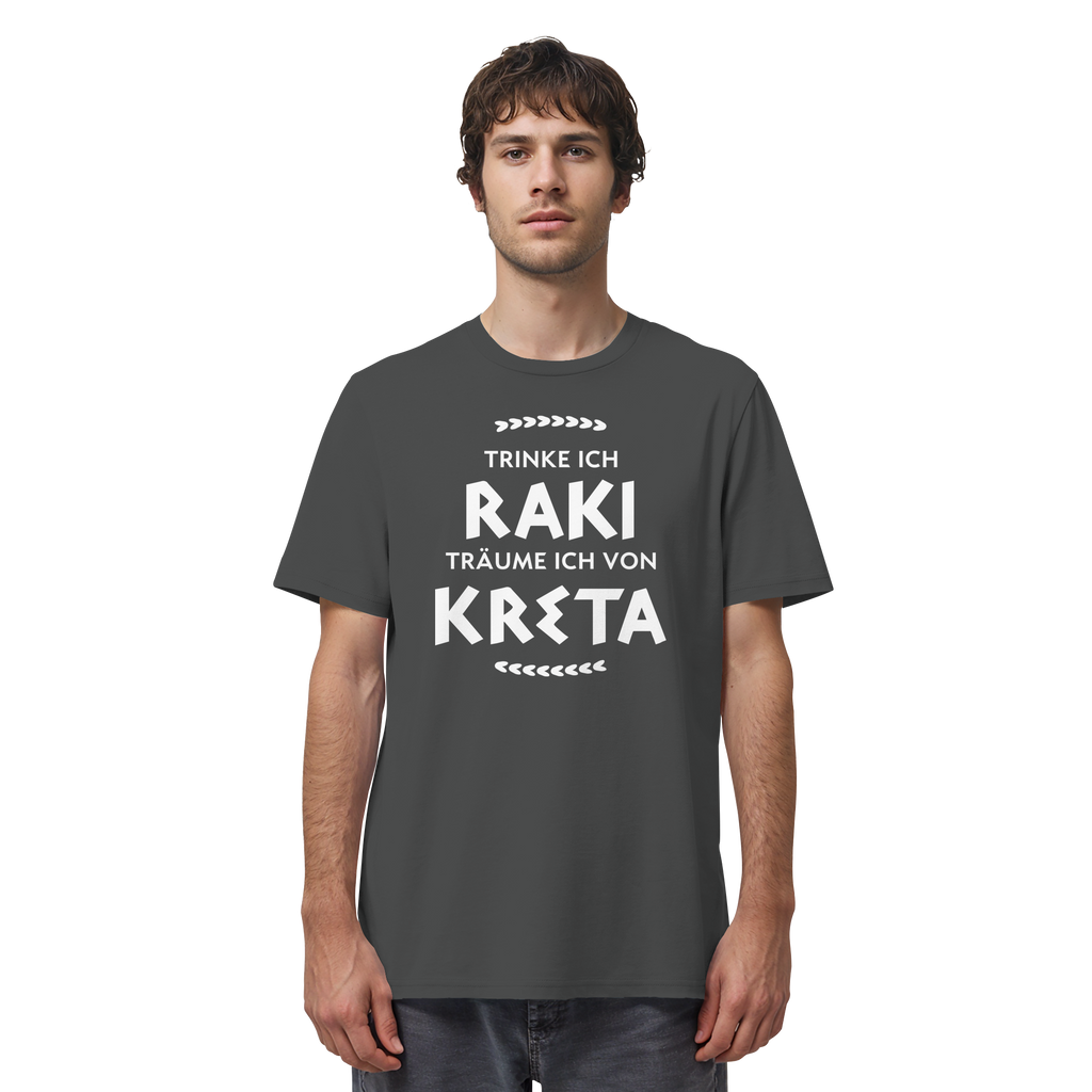 Trinke ich Raki träume ich von Kreta - Organic Shirt