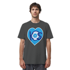 Kos - Blaues Herz - Organic Shirt