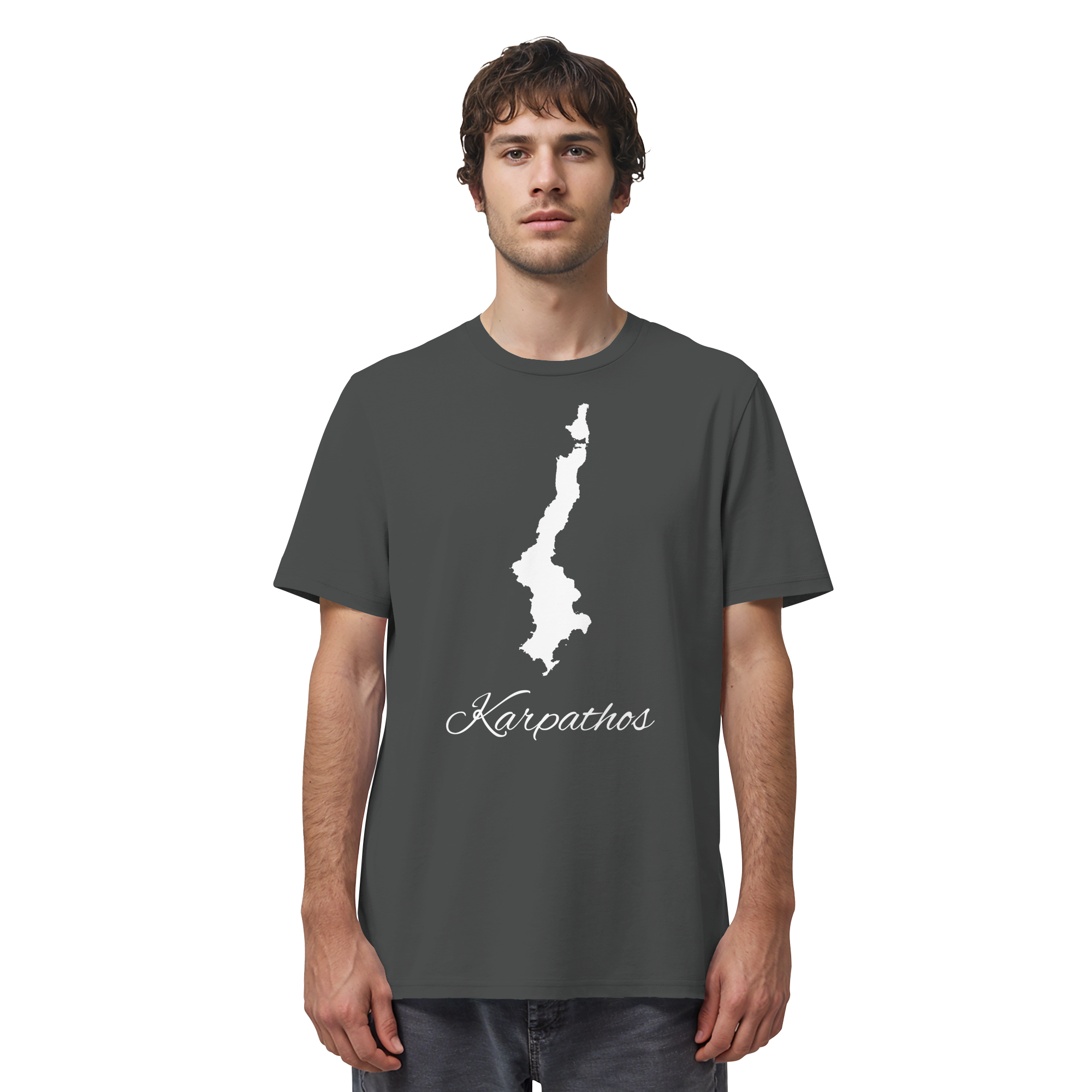 Karpathos Silhouette Griechenland - Organic Shirt