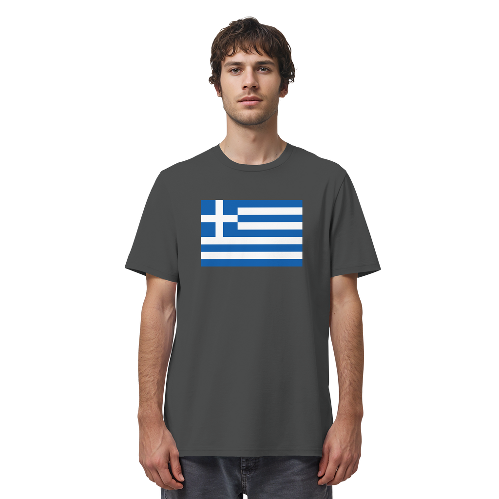 Griechenland Flagge - Organic Shirt