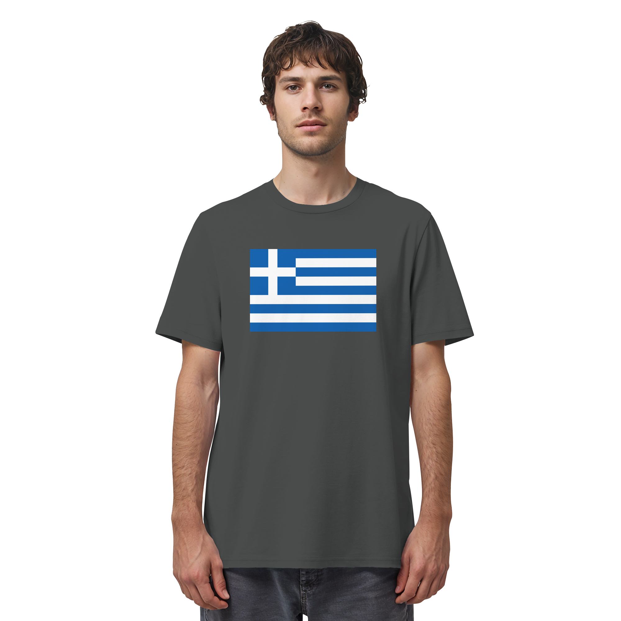 Griechenland Flagge - Organic Shirt