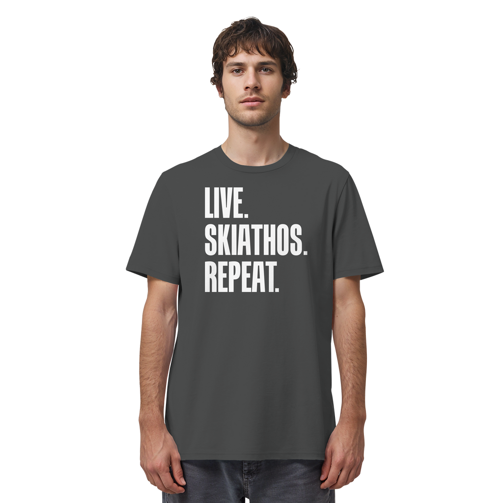 LIVE. SKIATHOS. REPEAT. - Organic Shirt