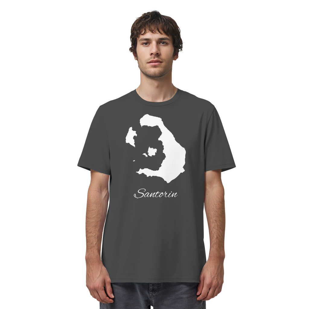 Santorin Silhouette Griechenland - Organic Shirt
