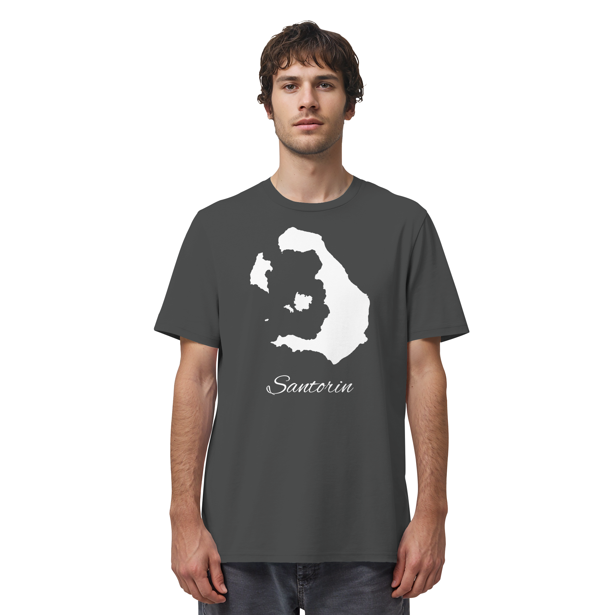 Santorin Silhouette Griechenland - Organic Shirt