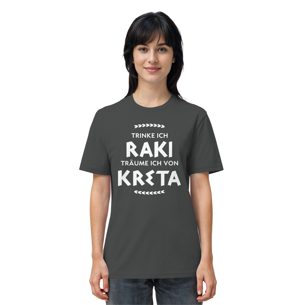Trinke ich Raki träume ich von Kreta - Organic Shirt