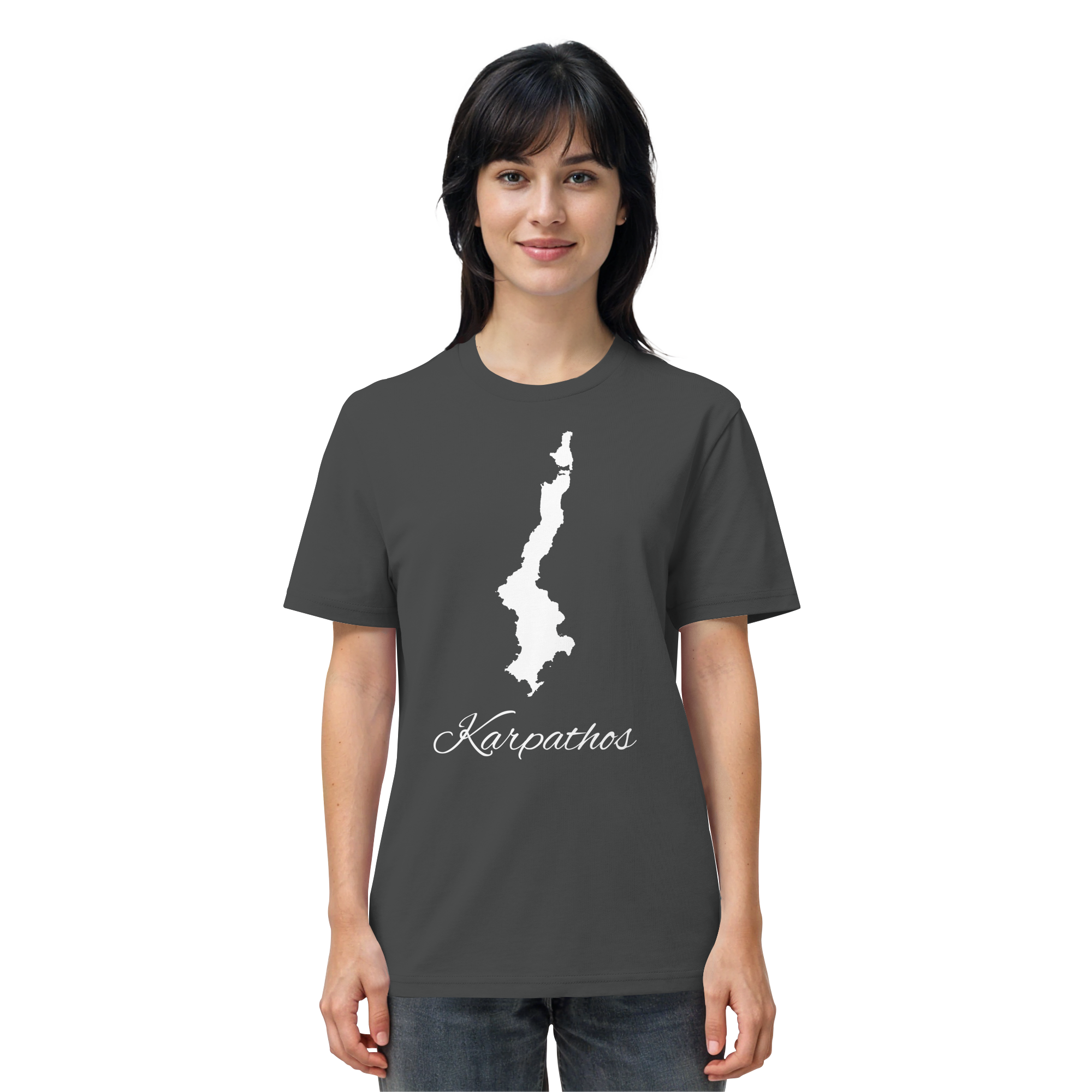 Karpathos Silhouette Griechenland - Organic Shirt