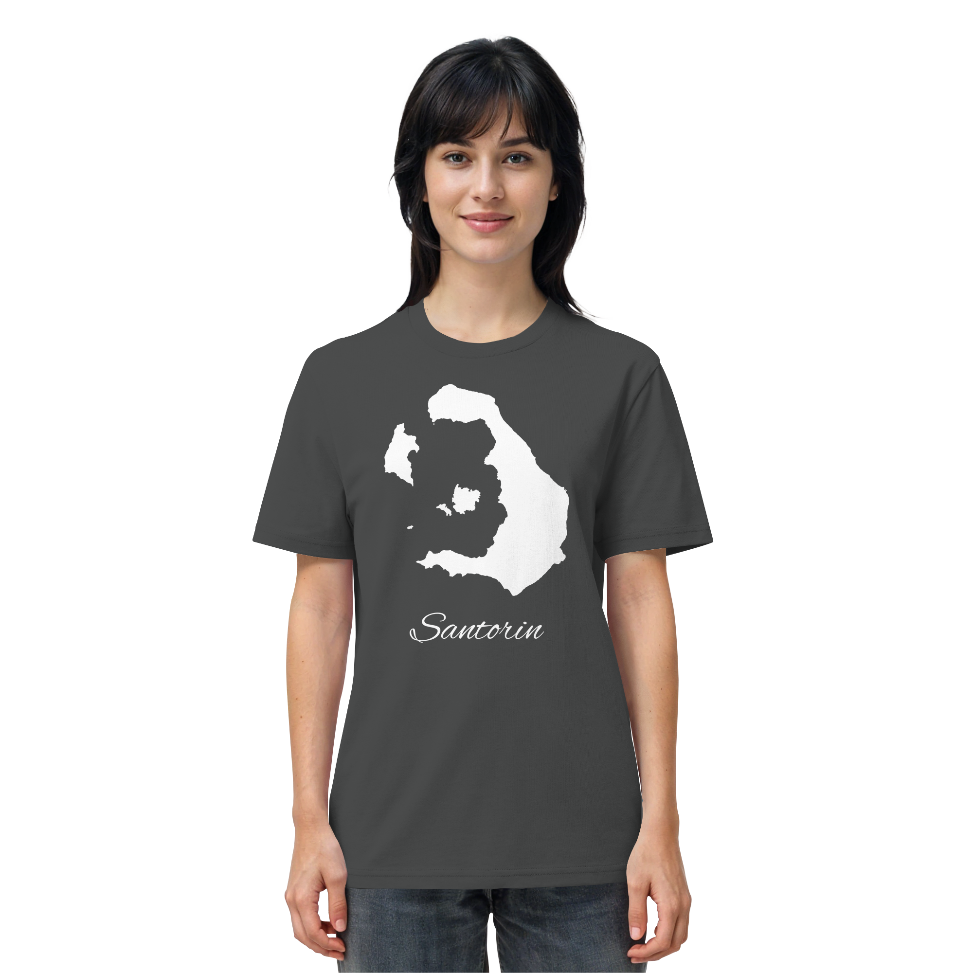 Santorin Silhouette Griechenland - Organic Shirt
