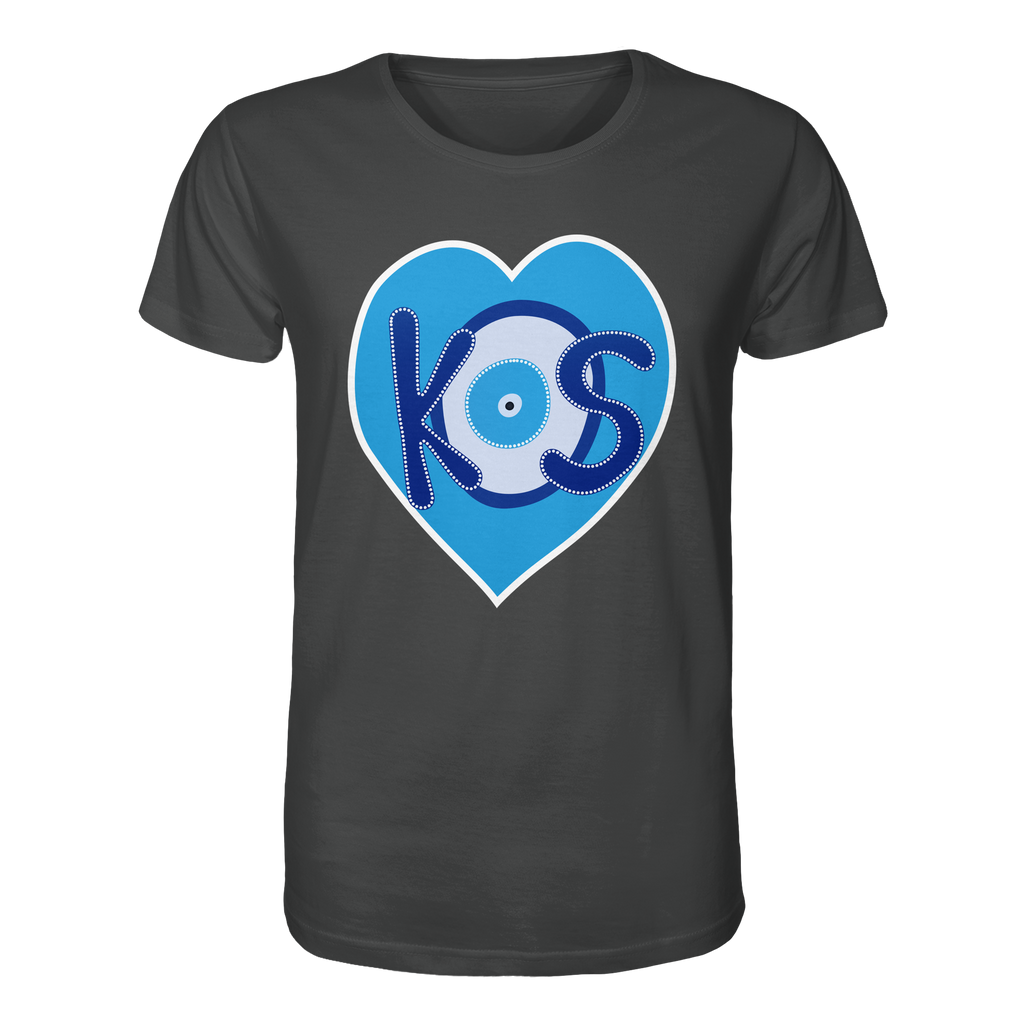 Kos - Blaues Herz - Organic Shirt