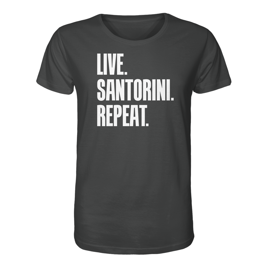 LIVE. SANTORINI. REPEAT. - Organic Shirt