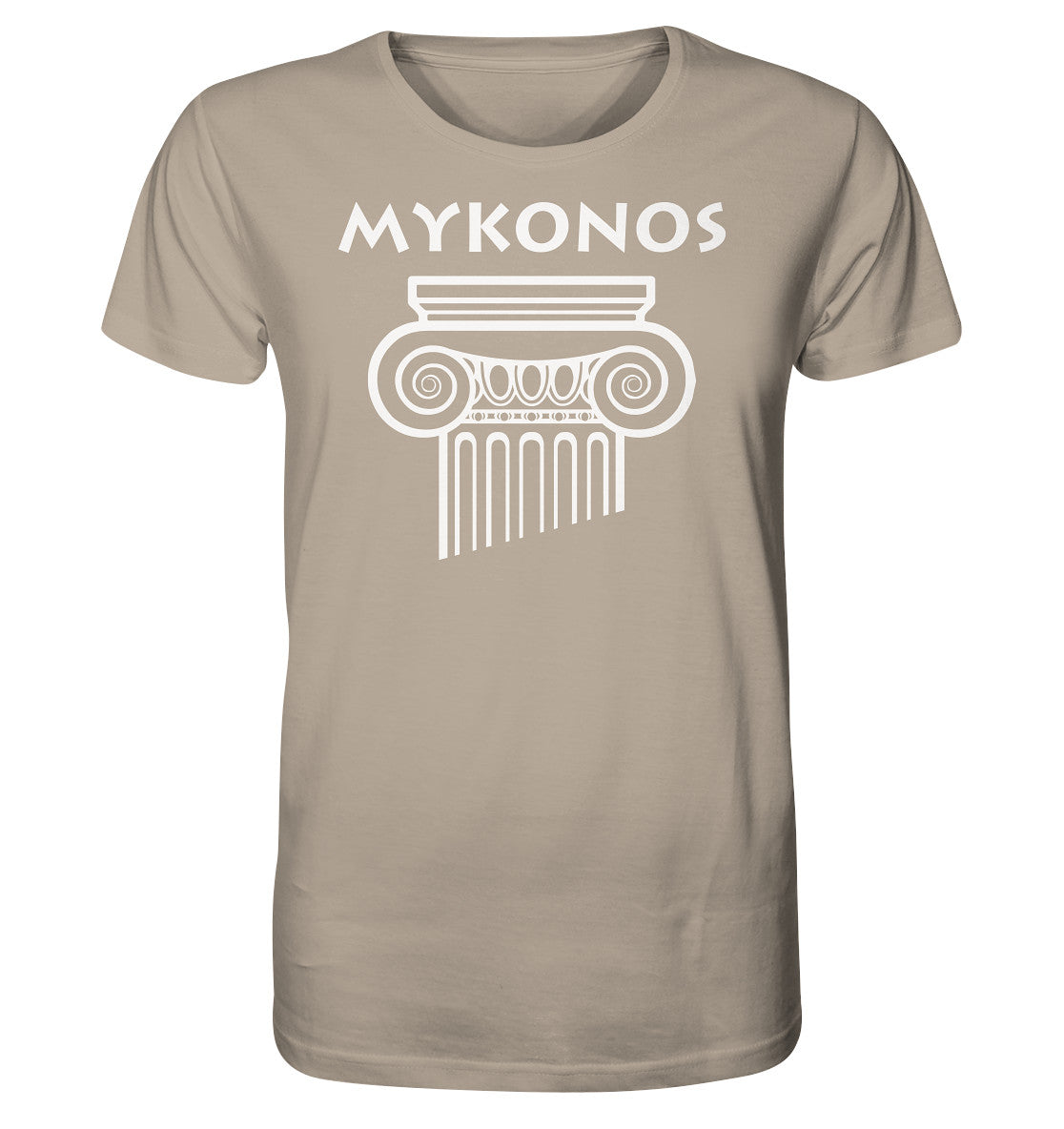 Mykonos Griechischer Säulenkopf - Organic Shirt