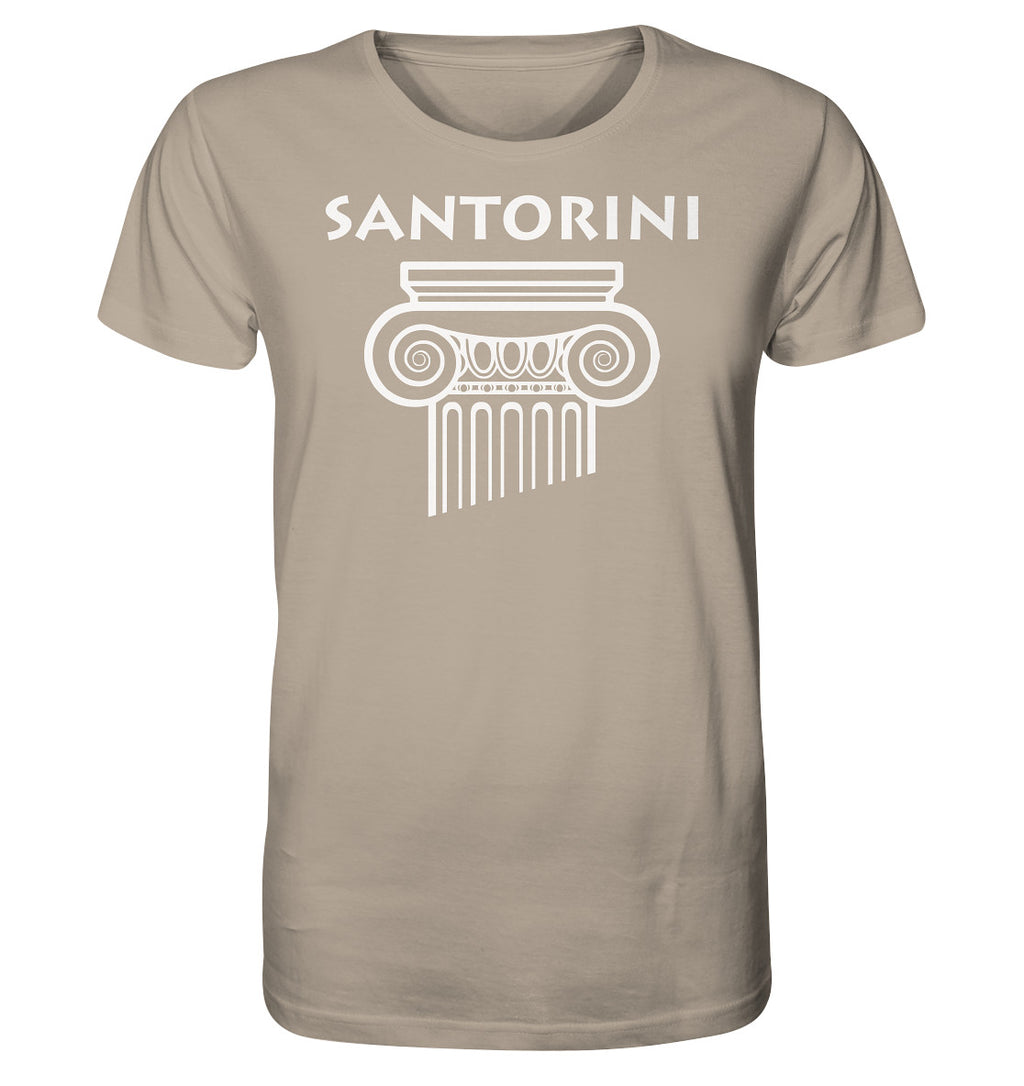 Santorini Griechischer Säulenkopf - Organic Shirt