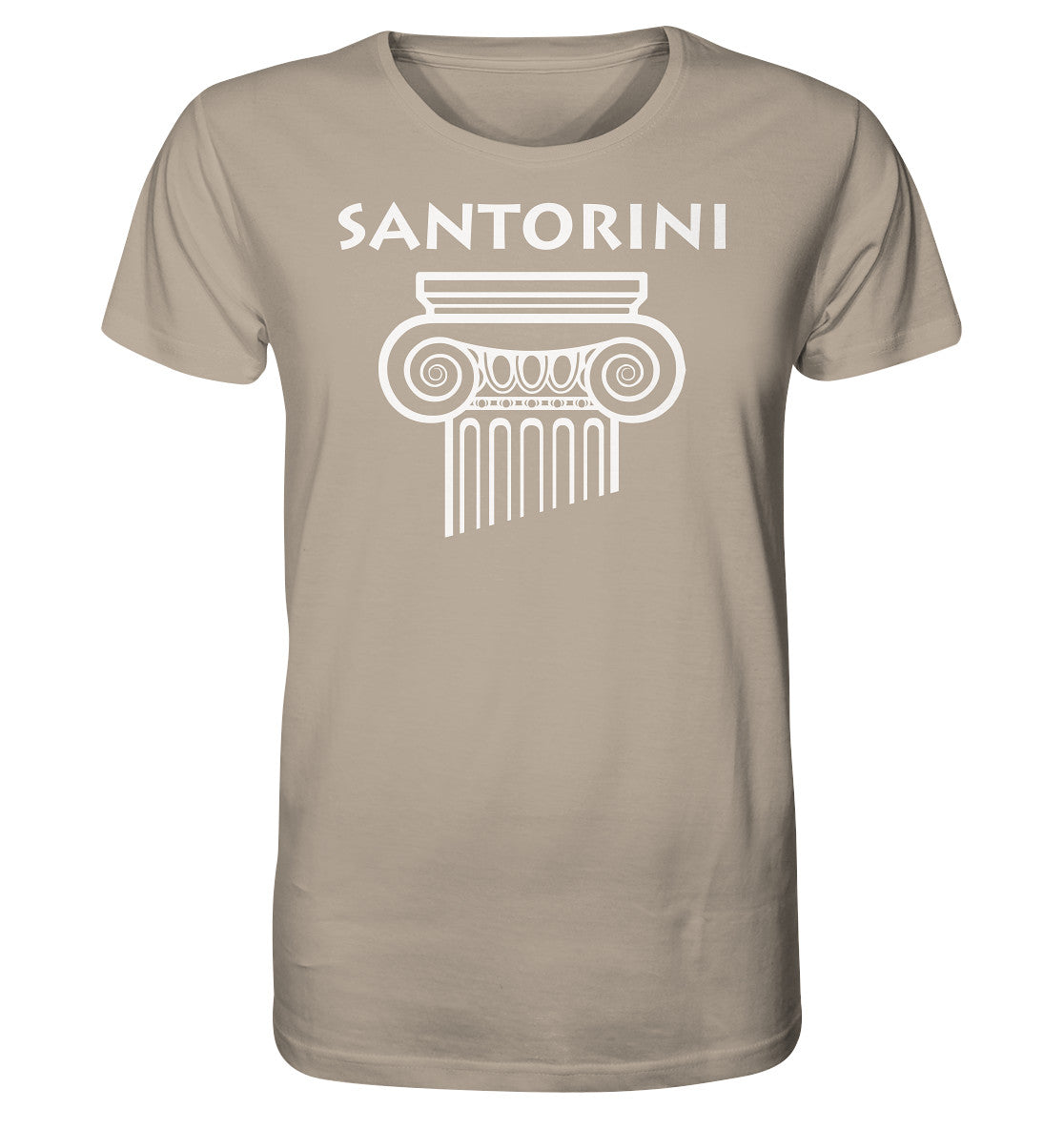 Santorini Griechischer Säulenkopf - Organic Shirt