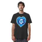 Kos - Blaues Herz - Organic Shirt