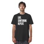 LIVE. SANTORINI. REPEAT. - Organic Shirt