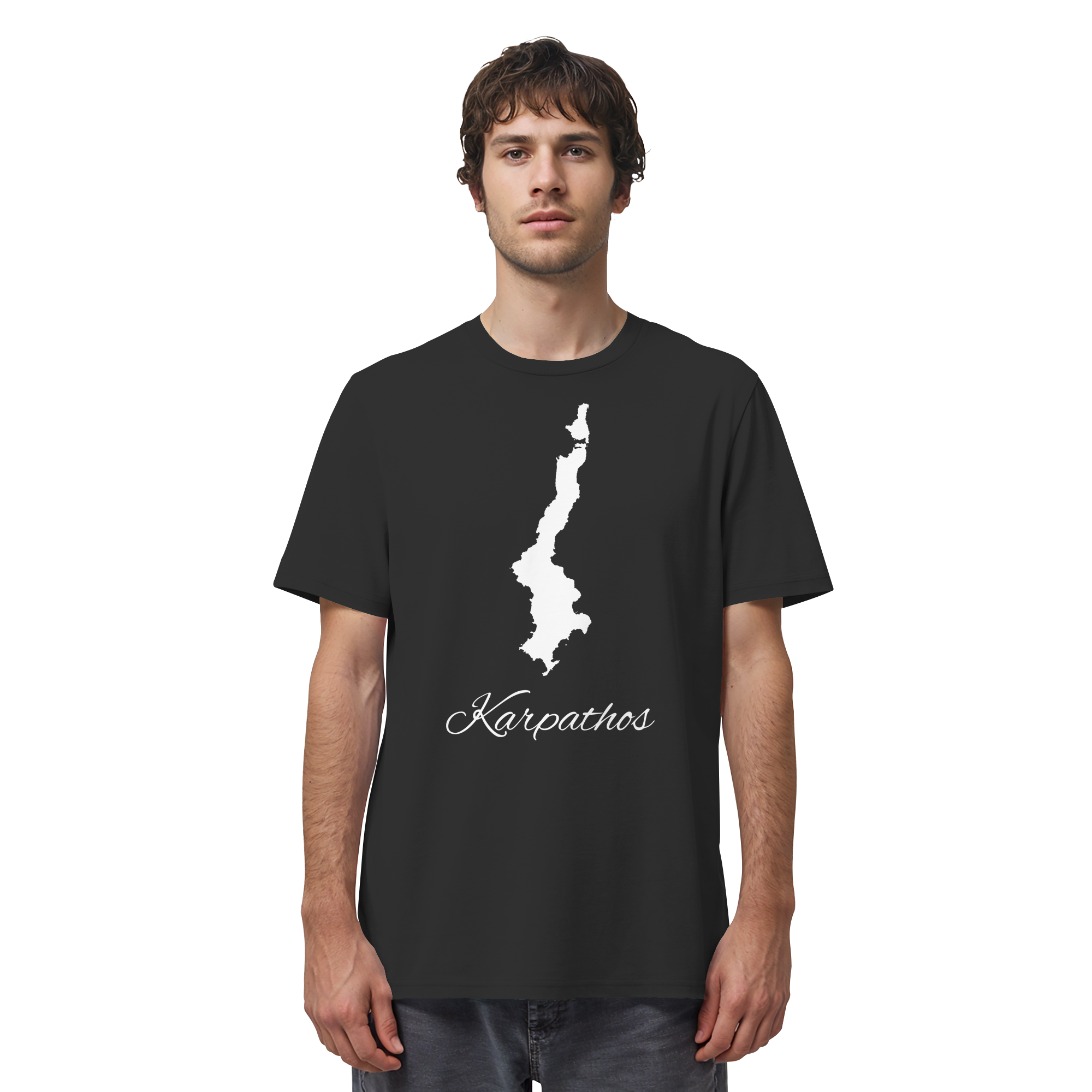 Karpathos Silhouette Griechenland - Organic Shirt
