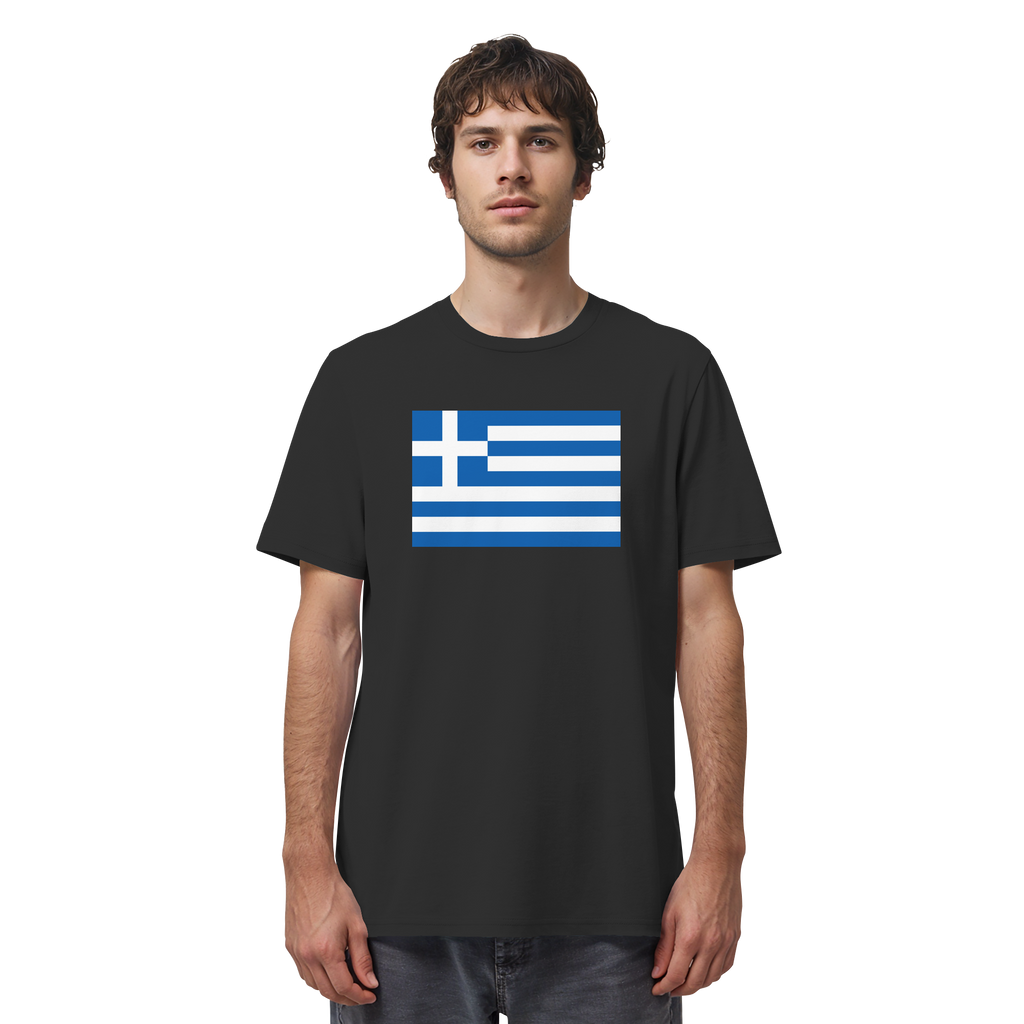 Griechenland Flagge - Organic Shirt