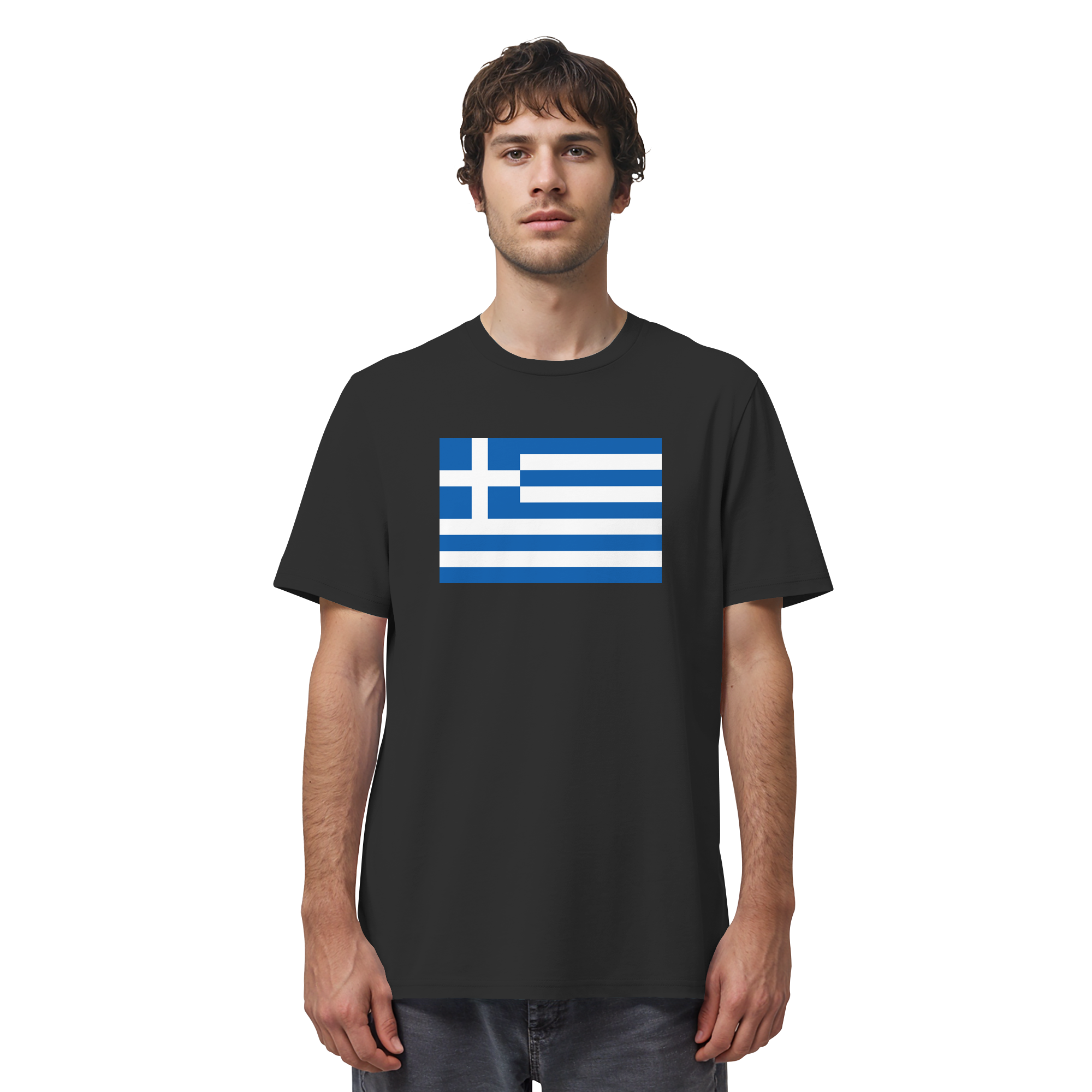 Griechenland Flagge - Organic Shirt
